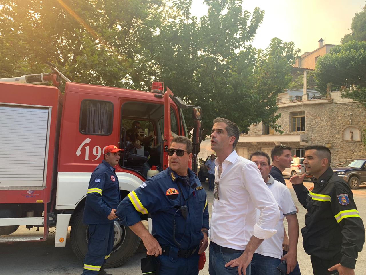 Κώστας Μπακογιάννης για τη φωτιά στο Δήμο Κύμης Αλιβερίου-΄΄Η εικόνα είναι καλύτερη΄΄