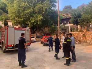 Στο σημείο της πυρκαγιάς και ο Φάνης Σπανός