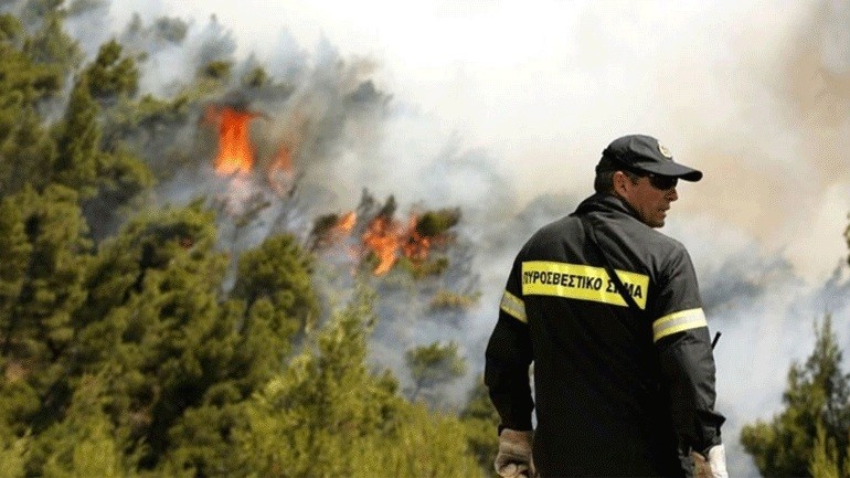 Πολύ υψηλός κίνδυνος πυρκαγιάς στην Εύβοια-Χάρτης πρόβλεψης