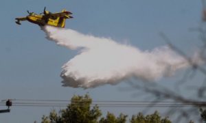 Φωτιά στη Φαράκλα του Δήμου Μαντουδίου-Λίμνης-Αγίας Άννας