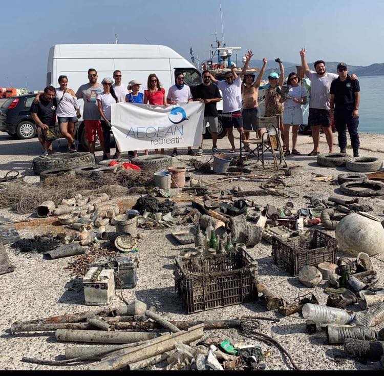 Καθάρισαν το λιμάνι της Κύμης σε βάθος η Aegean rebreath και η Ένωση επαγγελματιών [ΦΩΤΟ]