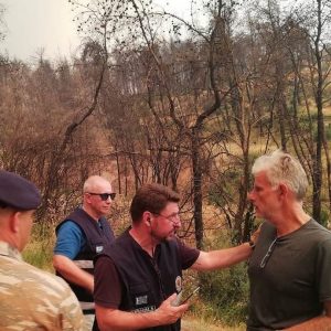 Στα μέτωπα της φωτιάς ο βουλευτής Εύβοιας Σπύρος Πνευματικός