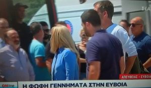 Στην Εύβοια βρίσκεται η πρόεδρος του ΚΙΝΑΛ