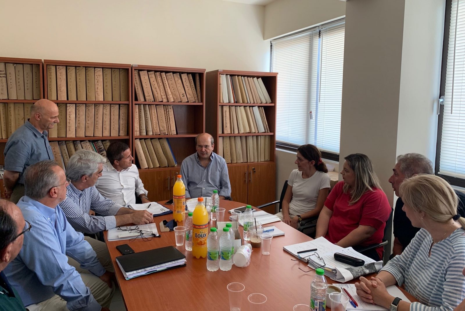 Σύσκεψη στη Διεύθυνση Δασών Ευβοίας υπό τον Κωστή Χατζηδάκη