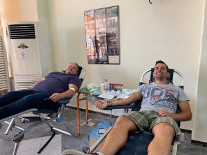 Από τους πρώτους έδωσε αίμα ο πρόεδρος