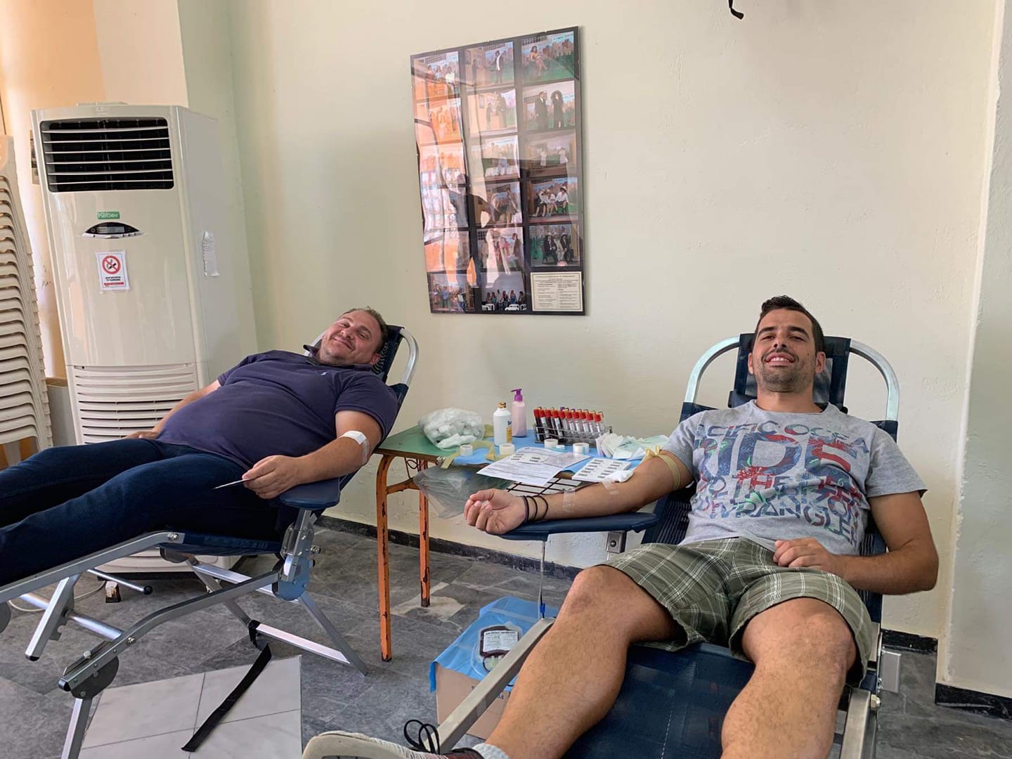 Από τους πρώτους έδωσε αίμα ο πρόεδρος