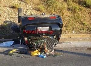 Πάτρα: Σοβαρό τροχαίο στην εθνική Πατρών