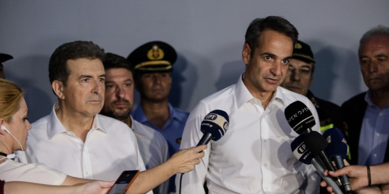 Στο μέτωπο της φωτιάς στην Εύβοια ο πρωθυπουργός