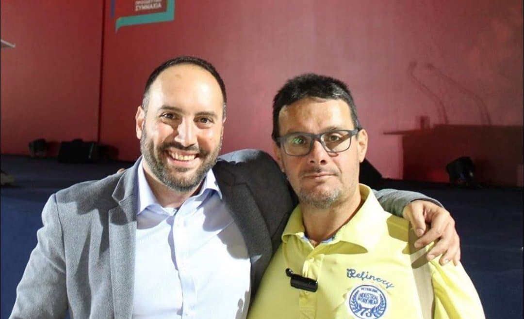 Ο Στέφανος Μπασινάς διευθυντής του πολιτικού γραφείου του Μίλτου Χατζηγιαννάκη