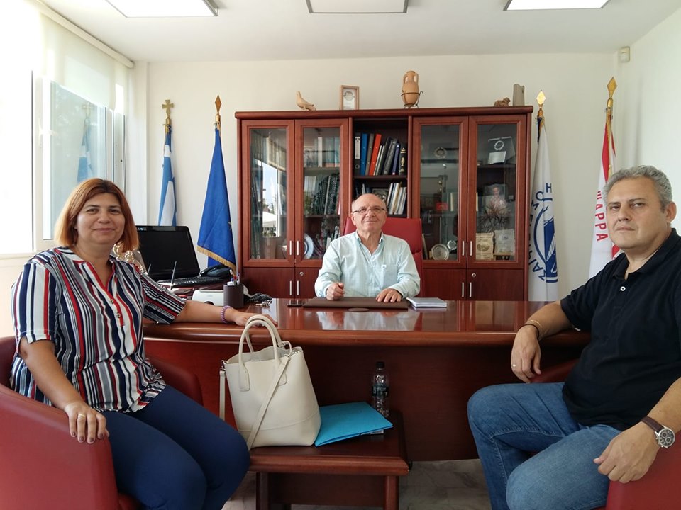 Συνάντηση δήμαρχου Ερέτριας με το Δ.Σ. του Συλλόγου Εργαζομένων ΟΤΑ Ν. Ευβοίας