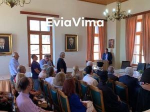 Πρώτη επίσημη σήμερα με τον αντιδήμαρχο Α. Θεοδώρου να καλωσορίζει τα νέα μέλη της Δημοτικής Ενότητας Κύμης