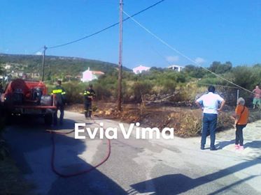 Σβήστηκε η φωτιά προς τον οικισμό Δήλησο στα Νέα Στύρα [ΦΩΤΟ]
