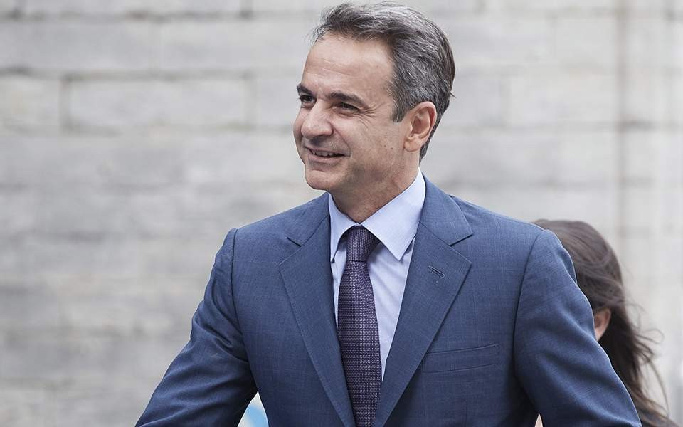 Ο Κυριάκος Μητσοτάκης στο 7ο Δημοτικό σχολείο Γαλατσίου