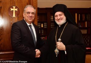 Συνάντηση του Υπουργού Εσωτερικών με τον Αρχιεπίσκοπο Αμερικής