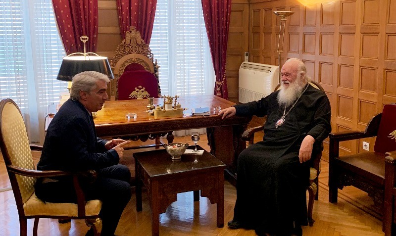 Συνάντηση του Σίμου Κεδίκογλου με τον Αρχιεπίσκοπο Αθηνών