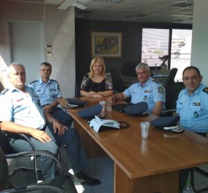 Εκπρόσωποι της Περιφερειακής Αστυνομικής Διεύθυνσης στη Δήμαρχο Χαλκιδέων
