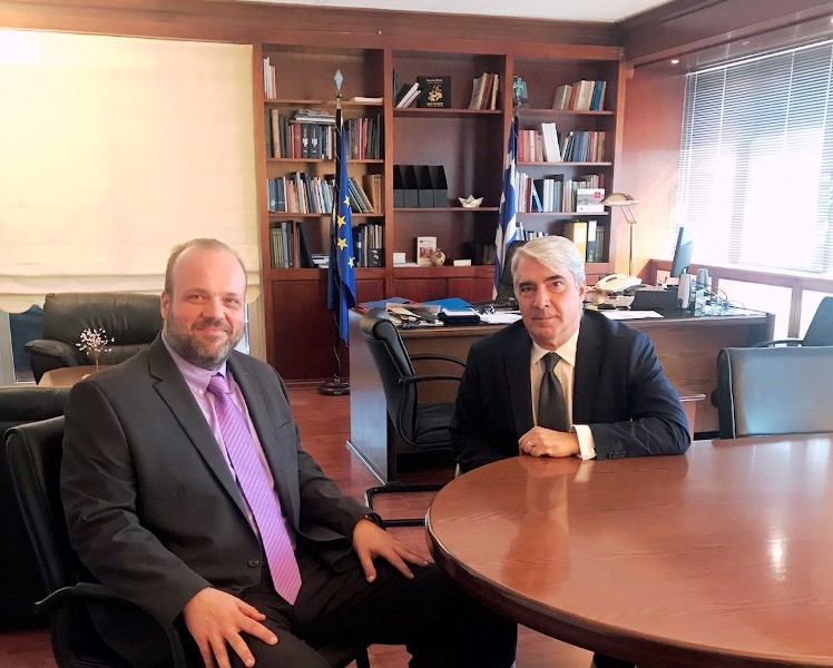 Συνάντηση του Σίμου Κεδίκογλου με τον Διοικητή του ΟΑΕΔ