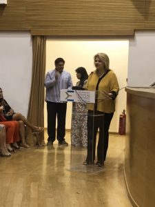 Η Δήμαρχος Χαλκιδέων στην εκδήλωση για τον Ν. Σκαλκώτα