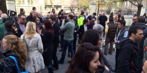 Δεκάδες δημοσιογράφοι στη Βουλγαρία διαδήλωσαν υπέρ της ελευθερίας του Τύπου