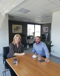 Συνάντηση Χατζηγιαγγάκη με τη δήμαρχο Χαλκιδέων