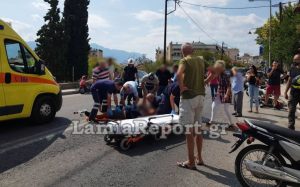 Ντελιβεράς τραυματίστηκε σοβαρά σε τροχαίο στη Λαμία [ΦΩΤΟ]