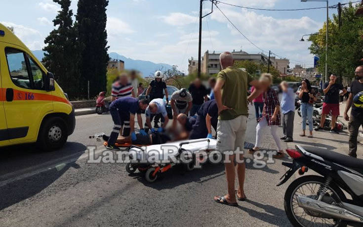 Ντελιβεράς τραυματίστηκε σοβαρά σε τροχαίο στη Λαμία [ΦΩΤΟ]
