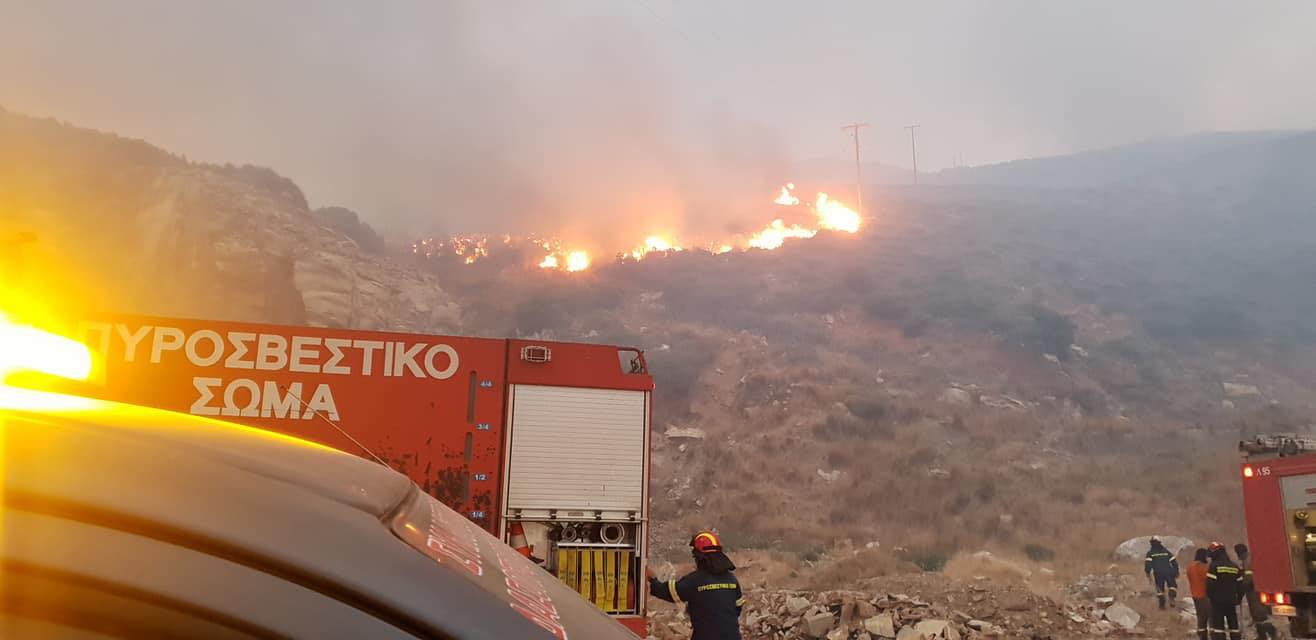ΕΚΤΑΚΤΟ-Φωτιά στο Πισσώνα Ευβοίας – Καίει δέντρα σε ύπαιθρο
