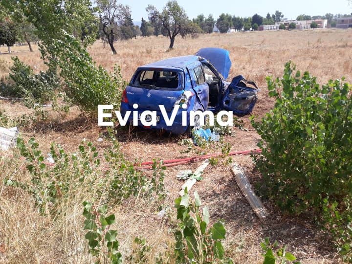 Τροχαίο στην Ερέτρια-Νεκρή η οδηγός του ΙΧ που ξέφυγε της πορείας του