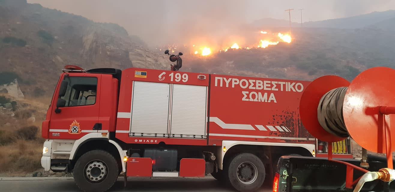 ΕΚΤΑΚΤΟ-Φωτιά σε δασική έκταση στη Μουρτερή Οκτωνιάς