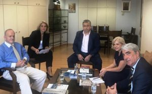 Στο Γεν. Γραμ. Τουρισμού για το Νησί των Ονείρων Κεδίκογλου, Παπαγγελή και Μπασινάς Στο Γεν. Γραμ. Τουρισμού για το Νησί των Ονείρων Κεδίκογλου, Παπαγγελή και Μπασινάς