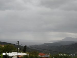 Ξεκίνησε η κακοκαιρία στην ευρύτερη περιοχή της Κύμης-ΦΩΤΟ