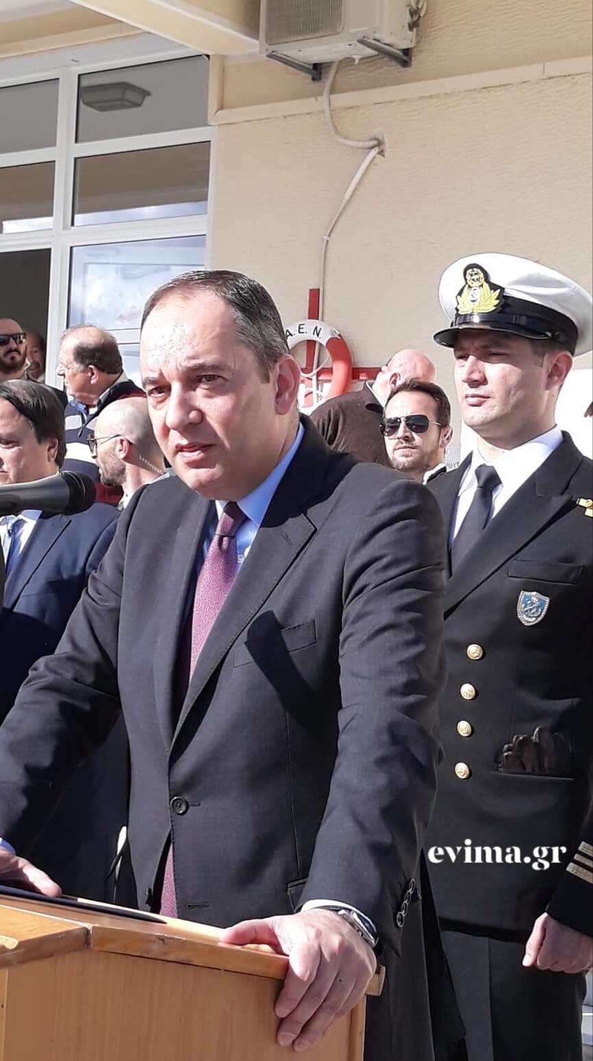 Παρακολουθήστε την ομιλία του υπουργού Ναυτιλίας στην Κύμη (video)