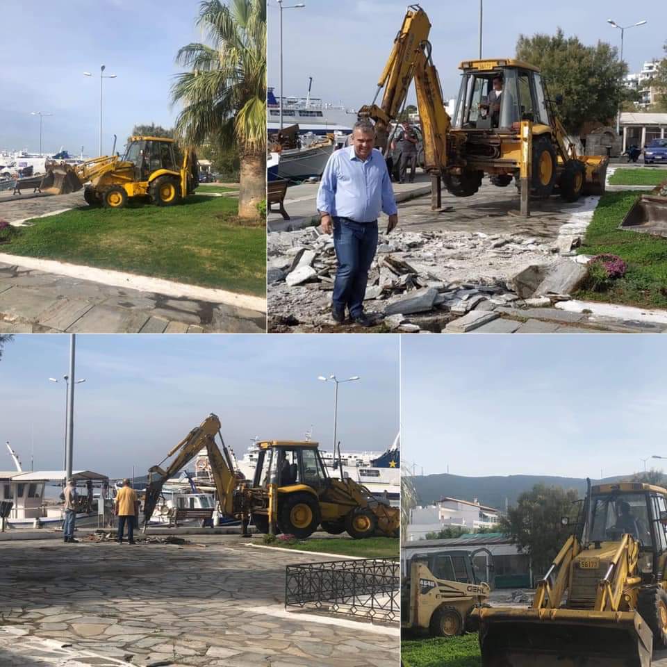 Δήμαρχος Καρύστου – Ξεκίνησε η ανάπλαση της παραλίας στο Μαρμάρι