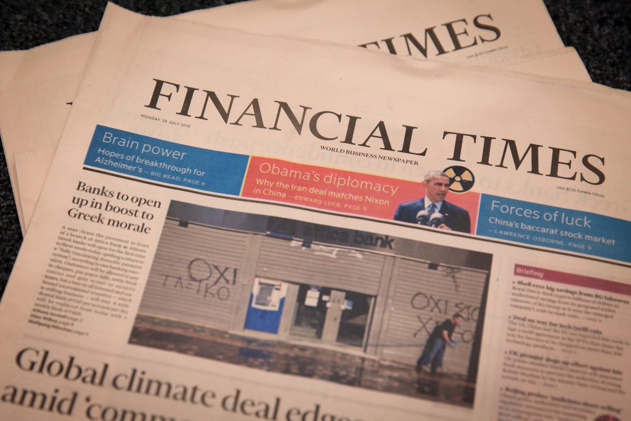 Financial Times: «Σε φάση ανάκαμψης η Ελλάδα»