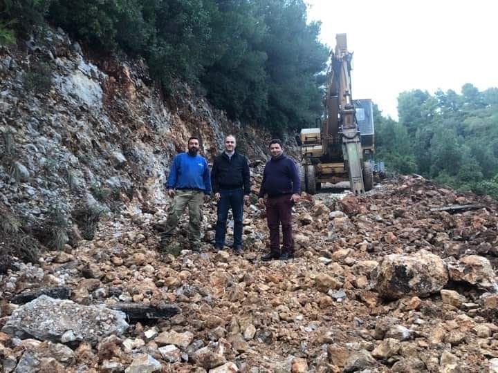 Κελαϊδίτης – Τσαπουρνιώτης έκαναν επίβλεψη των έργων στο δρόμο παραλίας Αγίας Άννας-Αχλαδιου