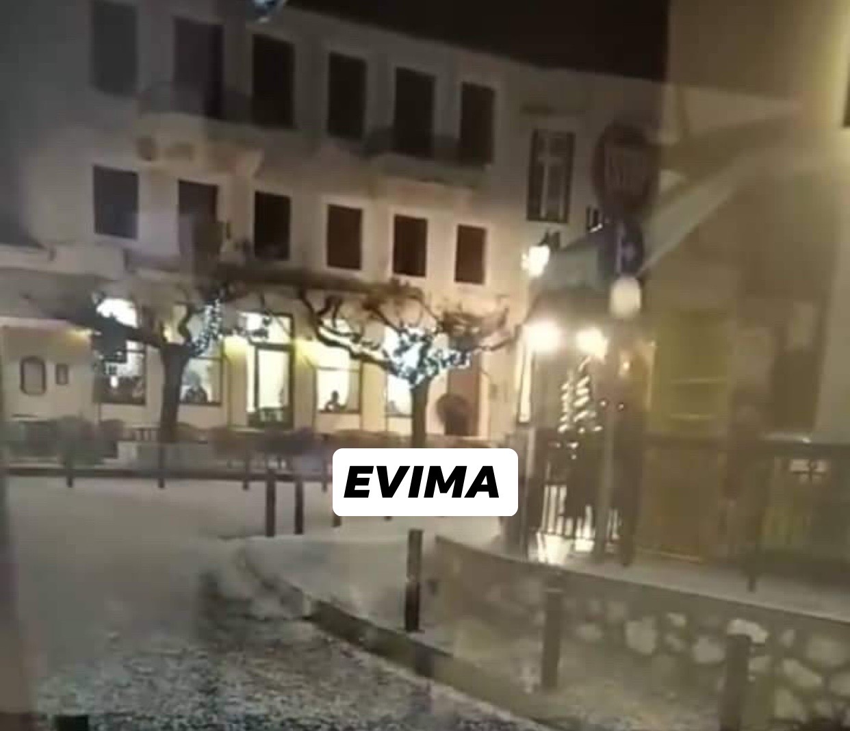 Εύβοια – Χιονίζει στην Κύμη -[ΦΩΤΟ]