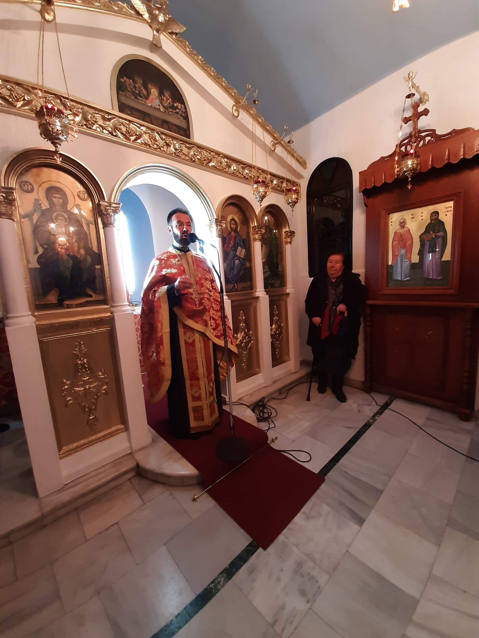Πανηγυρικός Εσπερινός Αγίου Ελευθερίου στο 1ο Δημοτικό Σχολείο Χαλκίδος