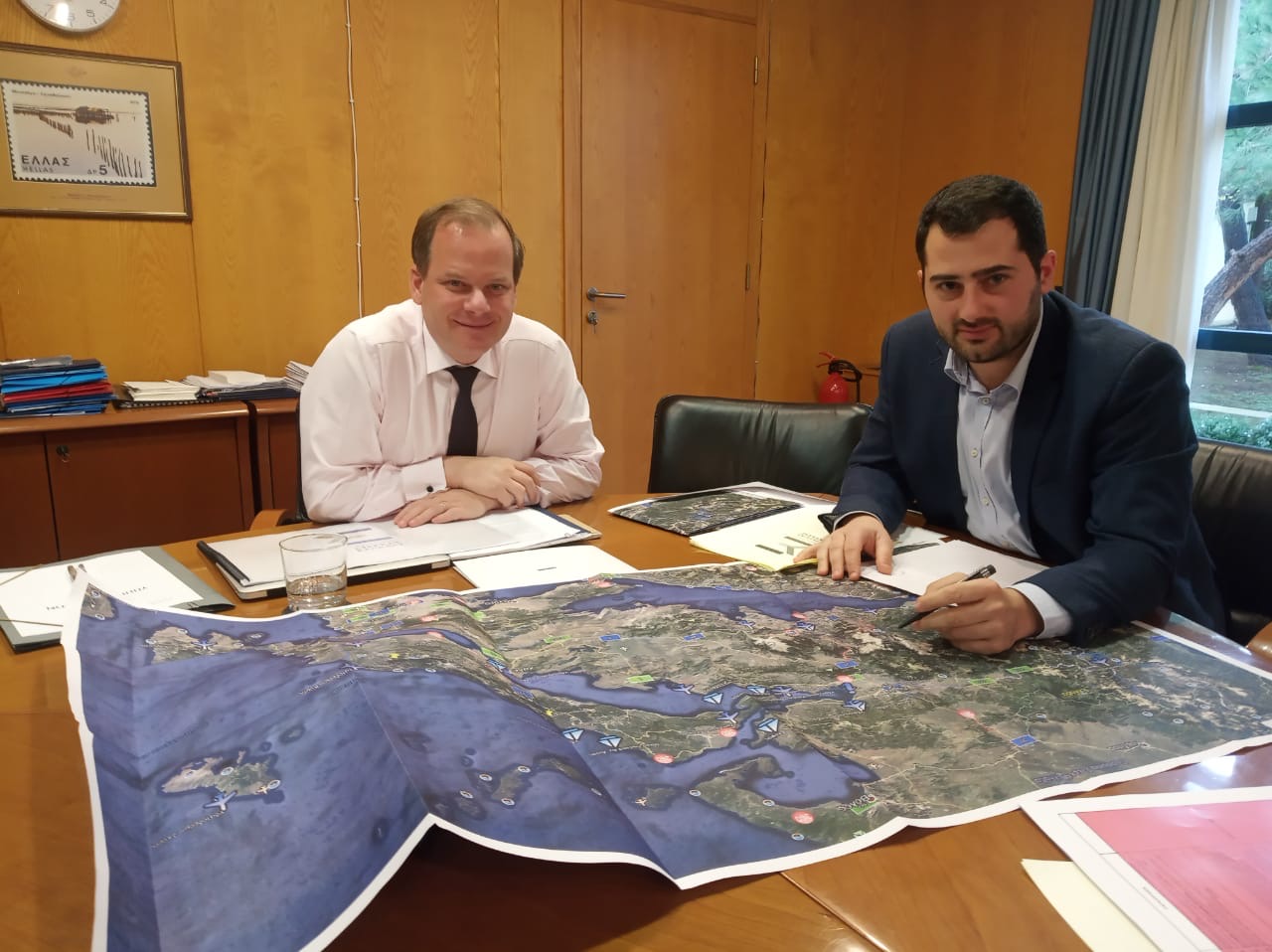 Συνάντηση Περιφερειάρχη Στερεάς Ελλάδας κ. Φάνη Σπανού με τον Υπουργό Υποδομών και Μεταφορών κ. Κώστα Αχ. Καραμανλή