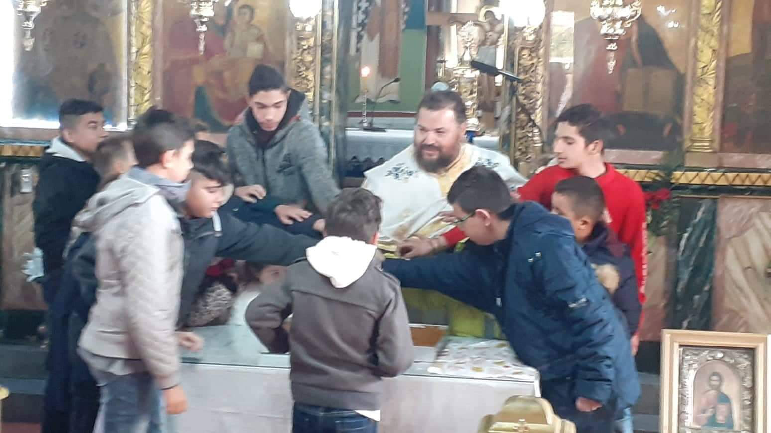 Κοπή της Αγιοβασιλόπιτας Αγίου Νικολάου Άνω Βάθειας