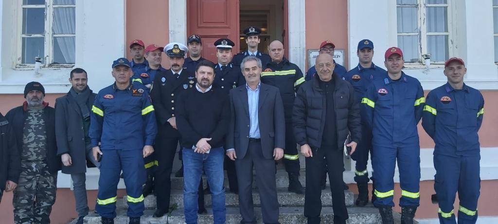 Τα Χρόνια Πολλά του Γεν.Γραμ.Πολιτικής Προστασίας, Νίκου Χαρδαλιά, από το ακριτικό πυροσβεστικό κλιμάκιο των Παξών