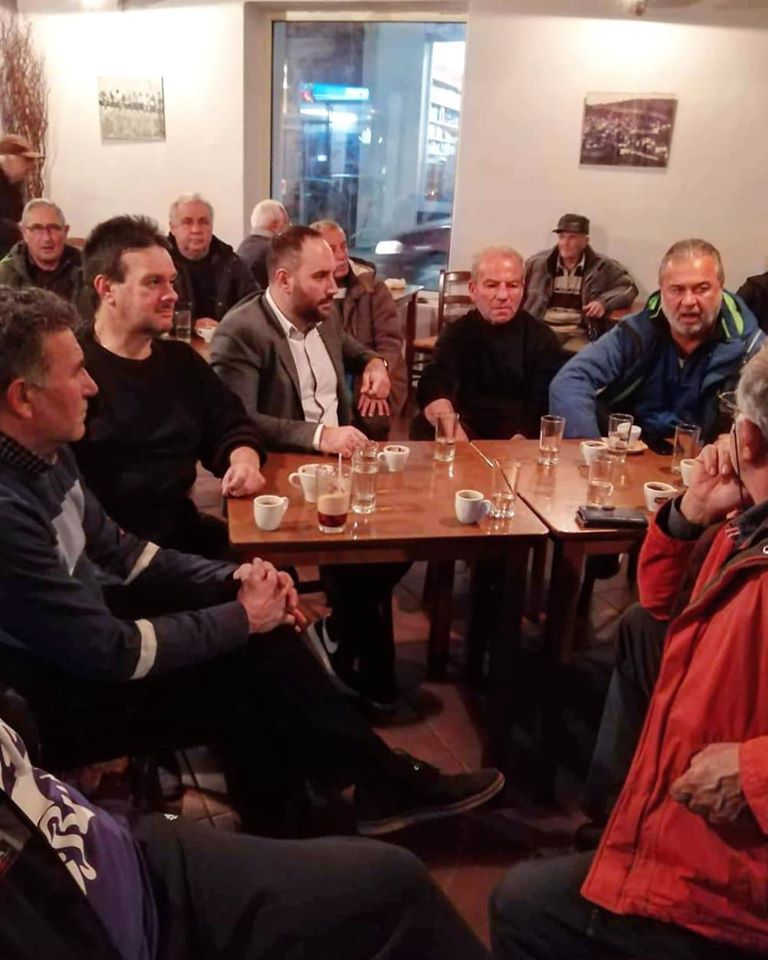 Περιοδεία Χατζηγιαννάκη στο Μαντούδι Ευβοίας