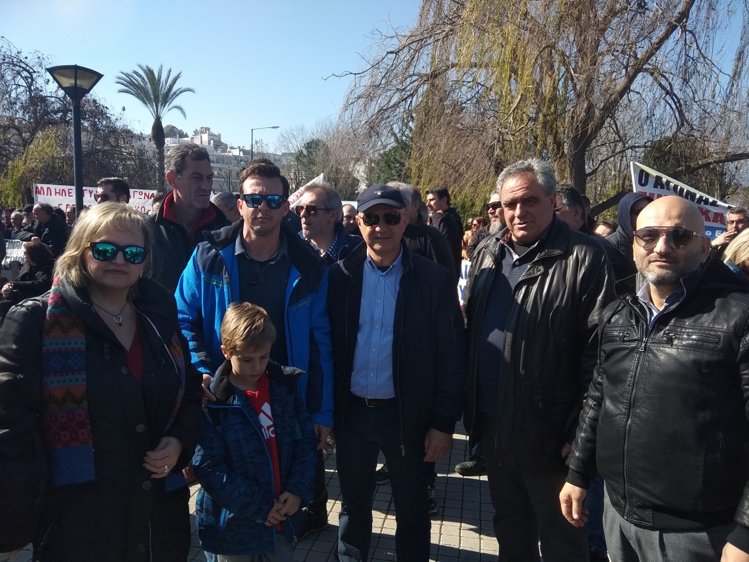 Ο Βασίλης Καθαροσπόρης στην κινητοποίηση για νέο ασφαλιστικό – ΛΑΡΚΟ