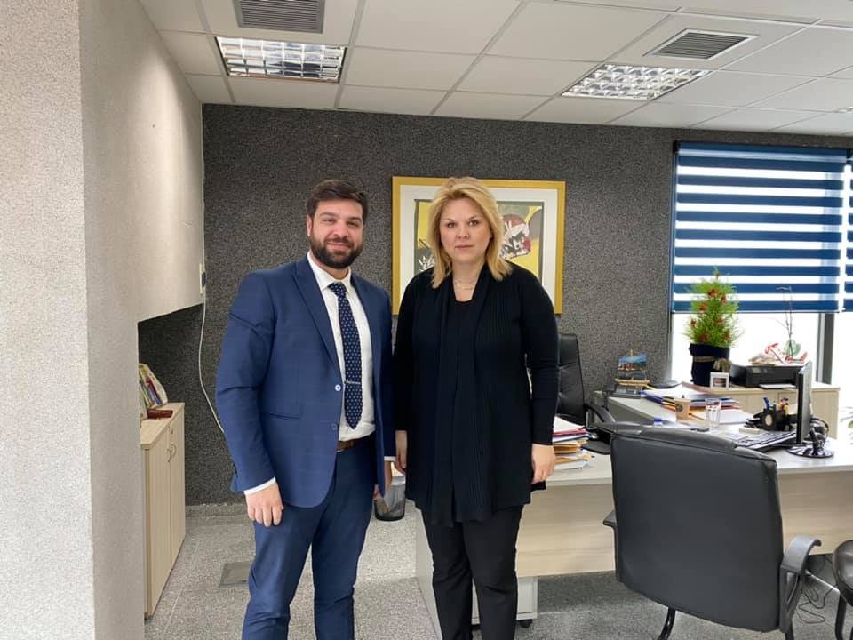 Συνάντηση με τον νέο διοικητή του Γ.Ν.Χαλκίδας είχε η δήμαρχος Χαλκιδέων
