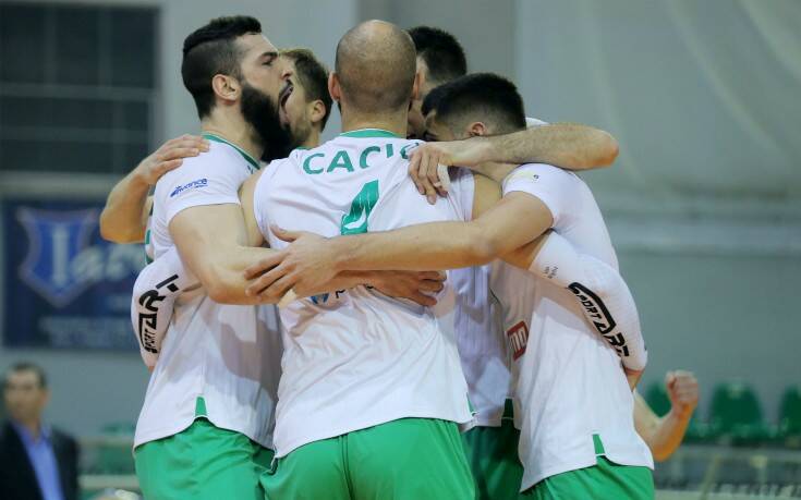 Παναθηναϊκός – Ολυμπιακός: Πράσινη η κούπα του Λιγκ Καπ στο βόλεϊ