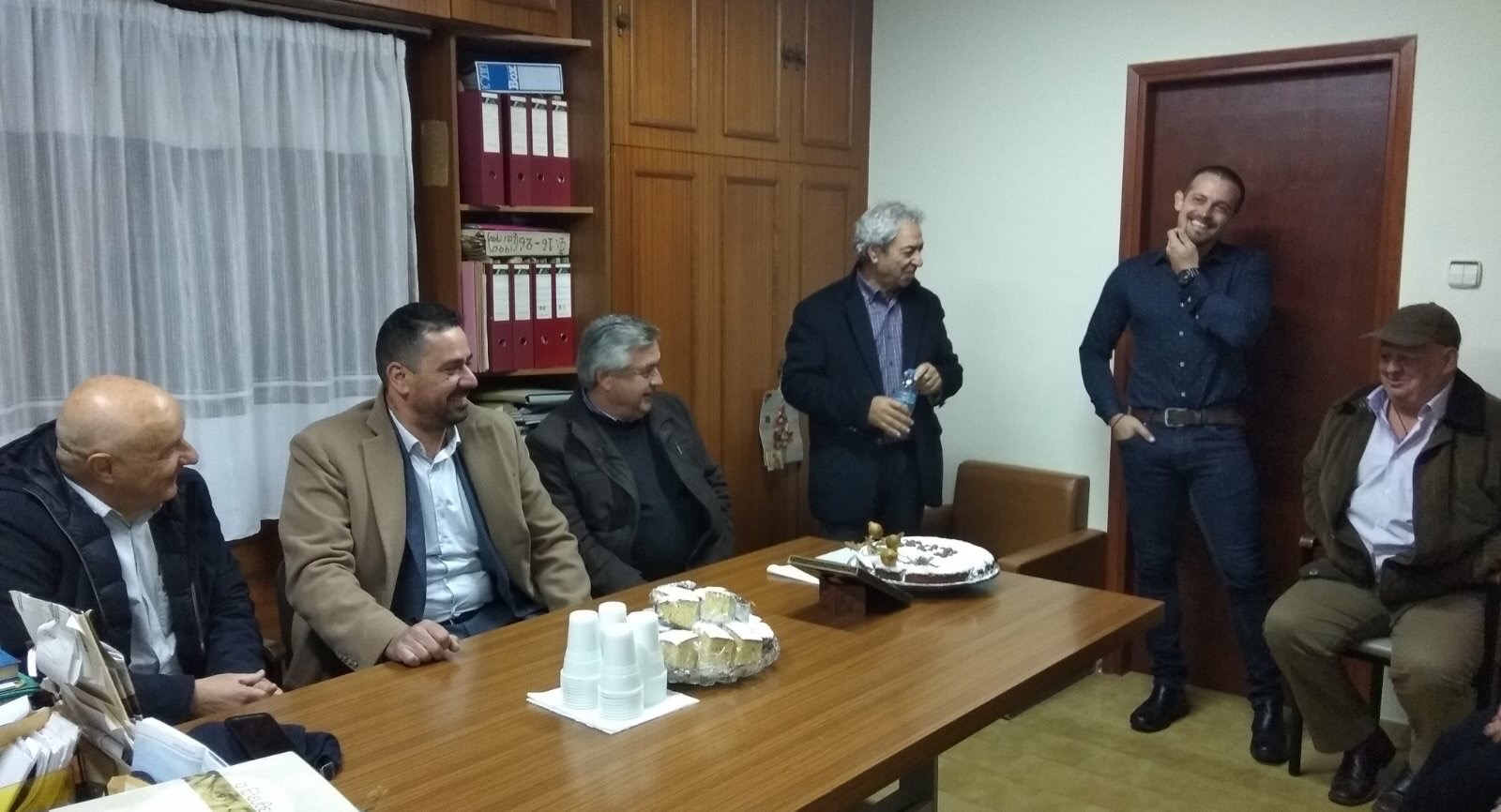 Στην κοπή πίτας της Κοινότητας Ανθηδόνας ο Βασίλης Καθαροσπόρης