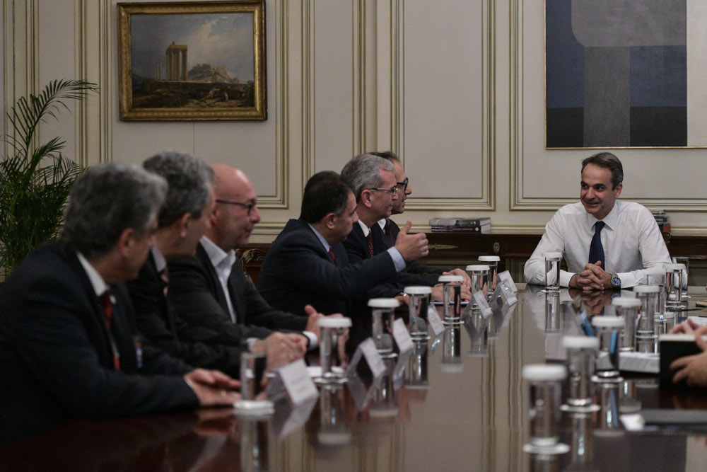 Σε εξέλιξη η συνάντηση Μητσοτάκη με αυτοδιοικητικά στελέχη των νησιών του ΒΑ Αιγαίου