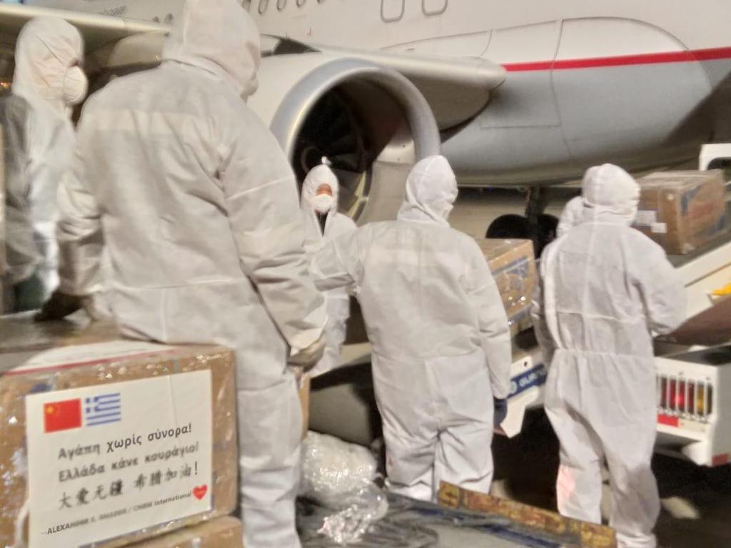 Κορωνοϊός:Έφτασε και νέα μεγάλη ποσότητα υγειονομικού υλικού από την Κίνα [ΦΩΤΟ]