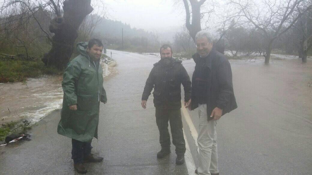 Αντιδήμαρχος Πολιτικής Προστασίας του Δήμου Μαντουδίου Λίμνης Αγίας Άννας-Τα πάντα είναι πλημμυρισμένα