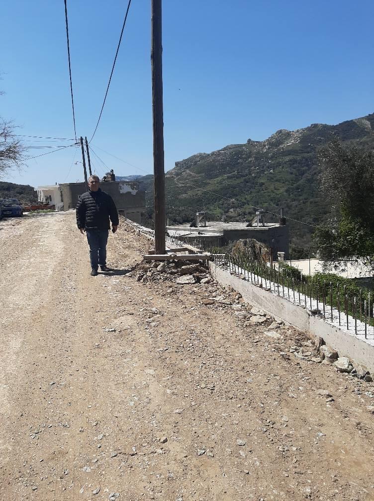 Περιοδεία του δήμαρχου Καρύστου στο Πόθι- Αυτοψία στα έργα [photos]