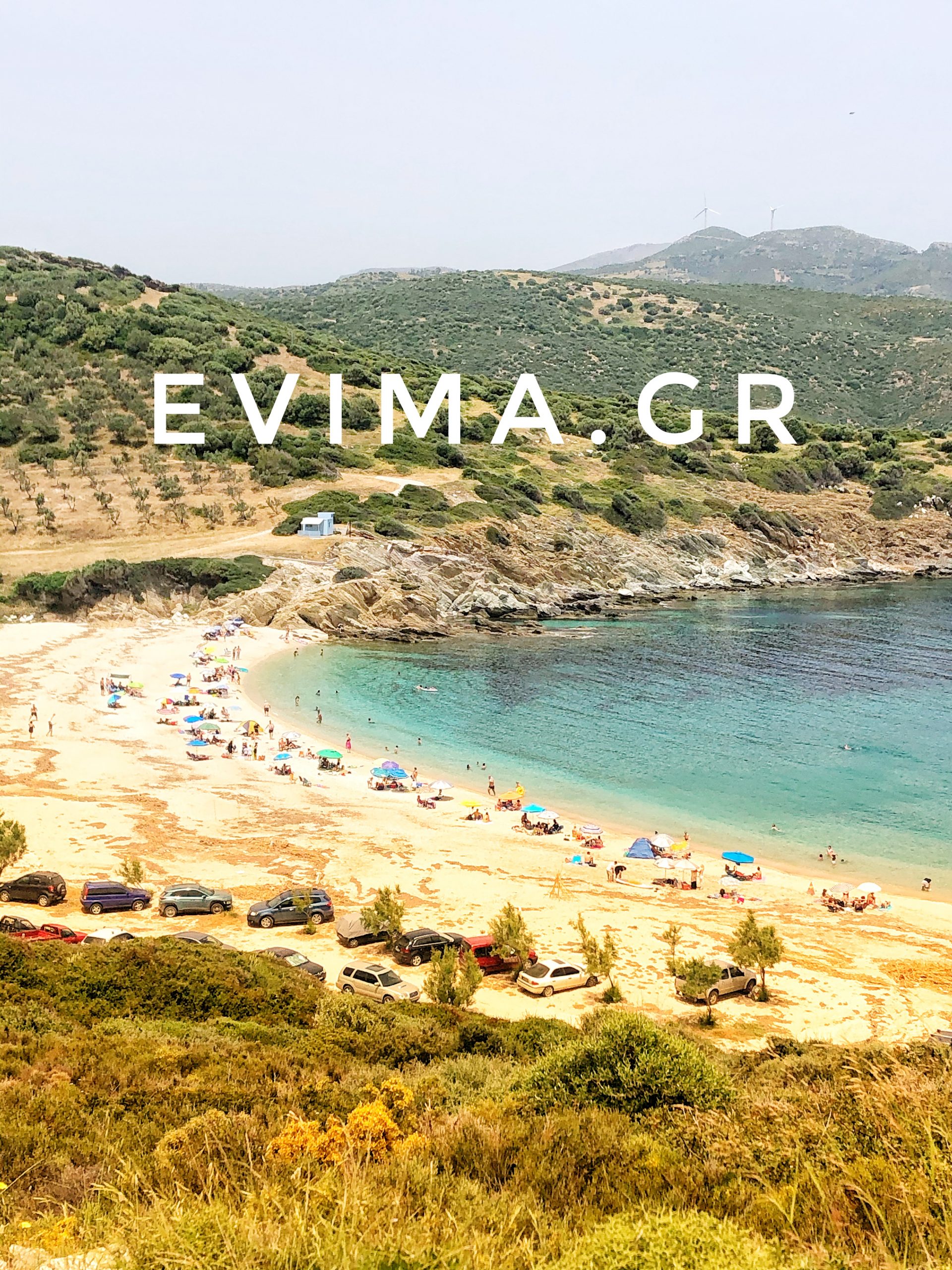 Ανάσα δροσιάς για τους Ευβοείς στην παραλία Χερόμυλος (Φωτό)